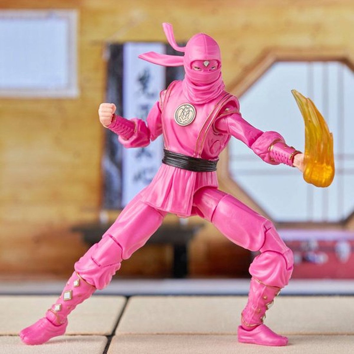 Hasbro Power Rangers Actiefiguur Power Rangers x Cobra Kai Ligtning Collection Morphed Samantha LaRusso Pink Mantis Ranger Multicolours