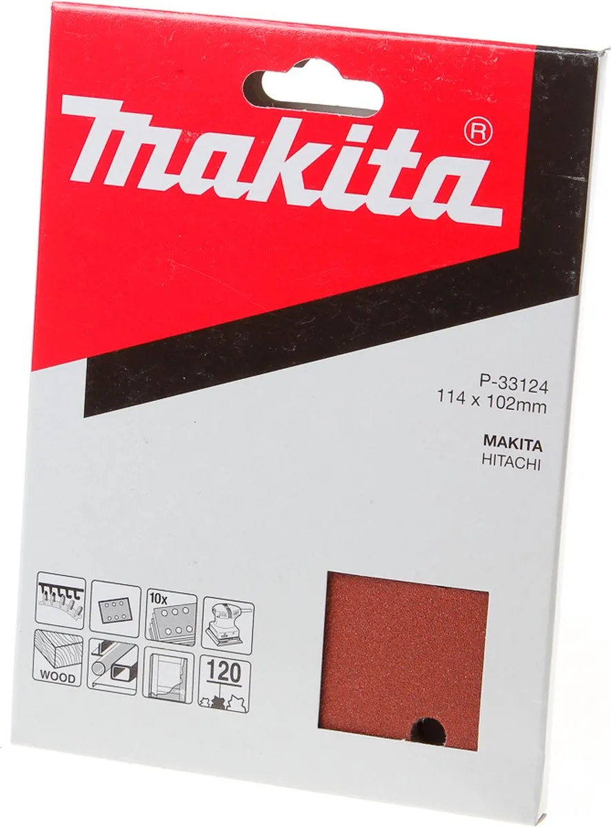 Makita P-33124 Schuurvel Delta Klittenband 114x102mm - 10 Stuks