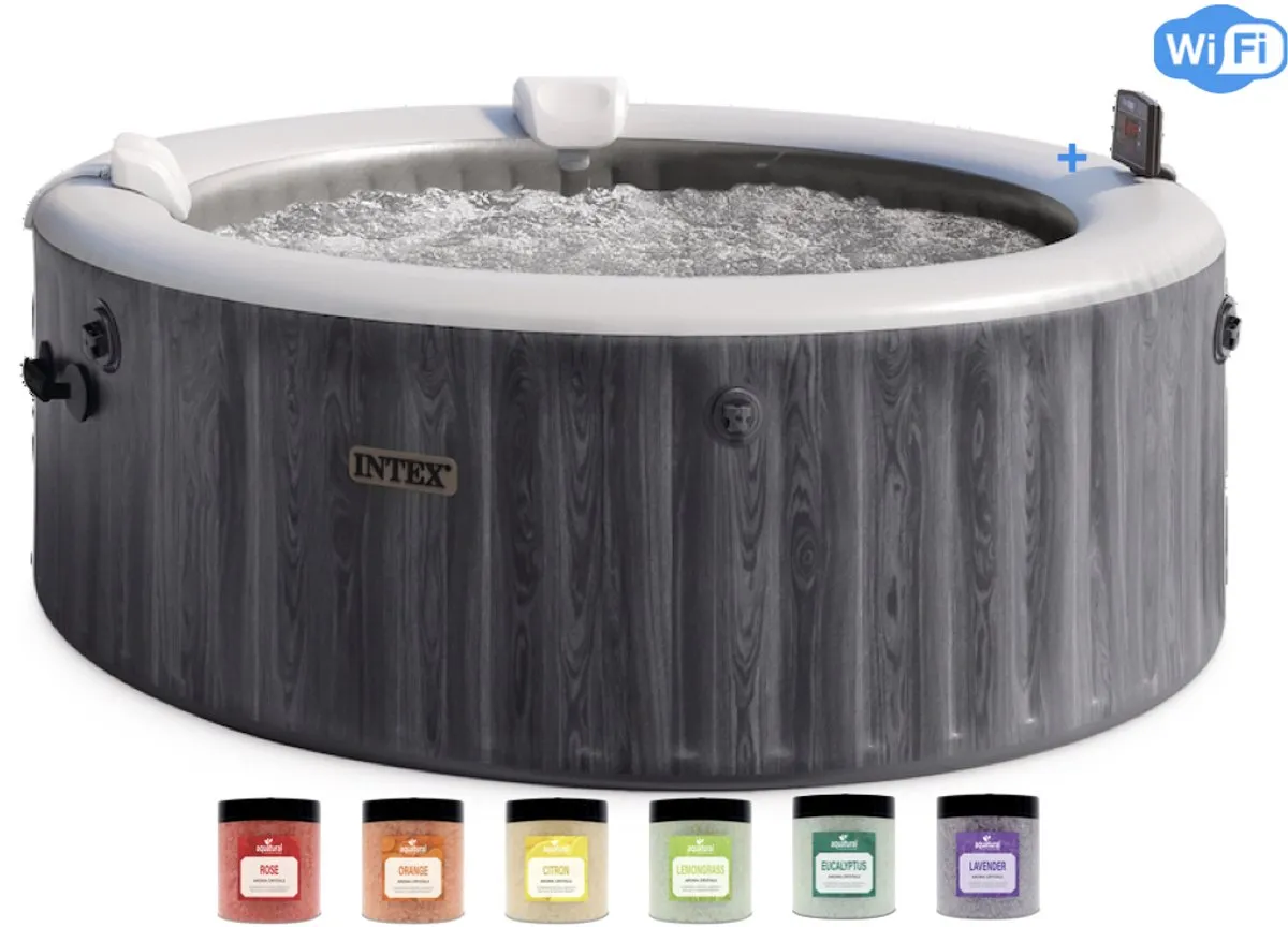 Intex PureSpa Greywood Bubble Deluxe 4p