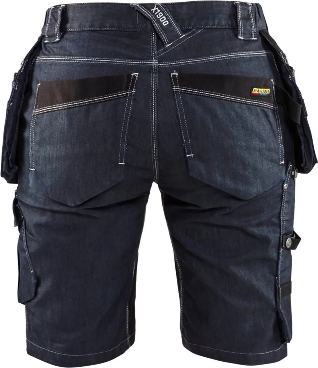 Blåkläder Dames Short Denim Stretch X1900 7992-1141 - Marineblauw/Zwart