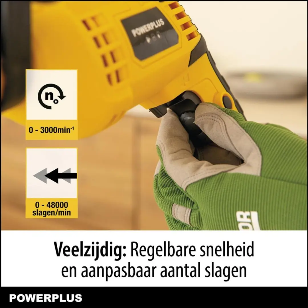 Powerplus POWXBOX008 Klopboormachine 810W - 158 accessoires - afbeelding 6 van 6