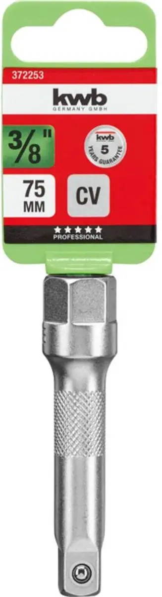 KWB Verlenging 75mm 3/8" (10mm) - 28mm - 1 Stuk