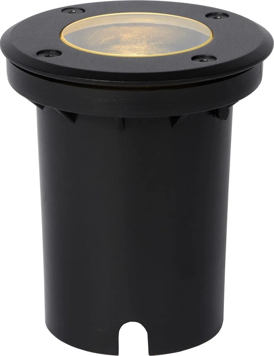 Lucide BILTIN Grondspot GU10 Ø10,8cm - IP67 - Zwart