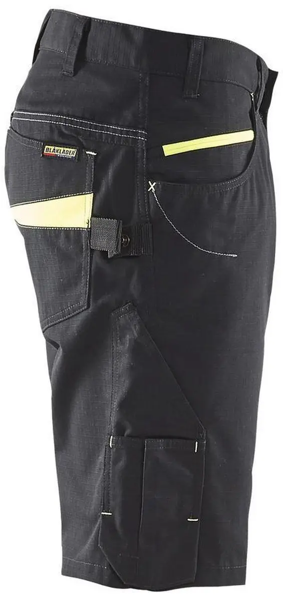 Blåkläder Service Short 1499-1330 - 48 Zwart/High Vis Geel