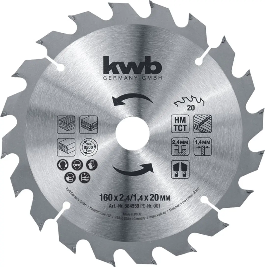 KWB Cirkelzaagblad HM