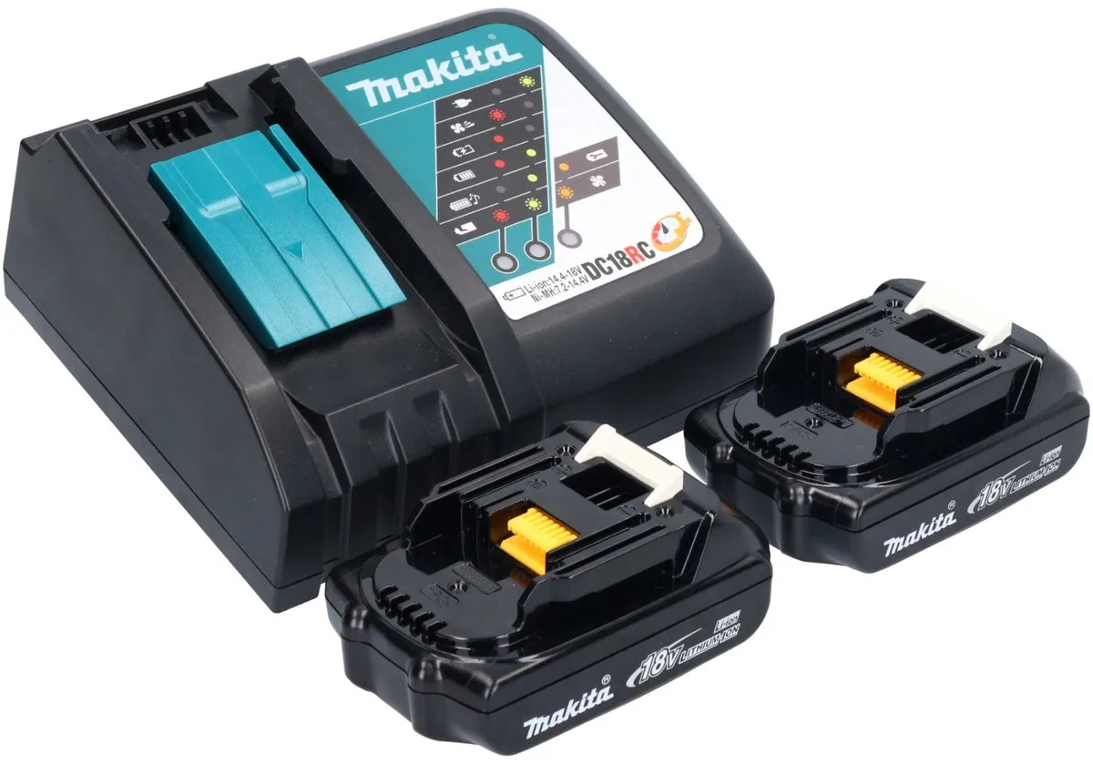 Makita DPT 353 RYJ Accu-spijkermachine - 18V - 2x 1,5Ah + Oplader + Makpac - afbeelding 2 van 6
