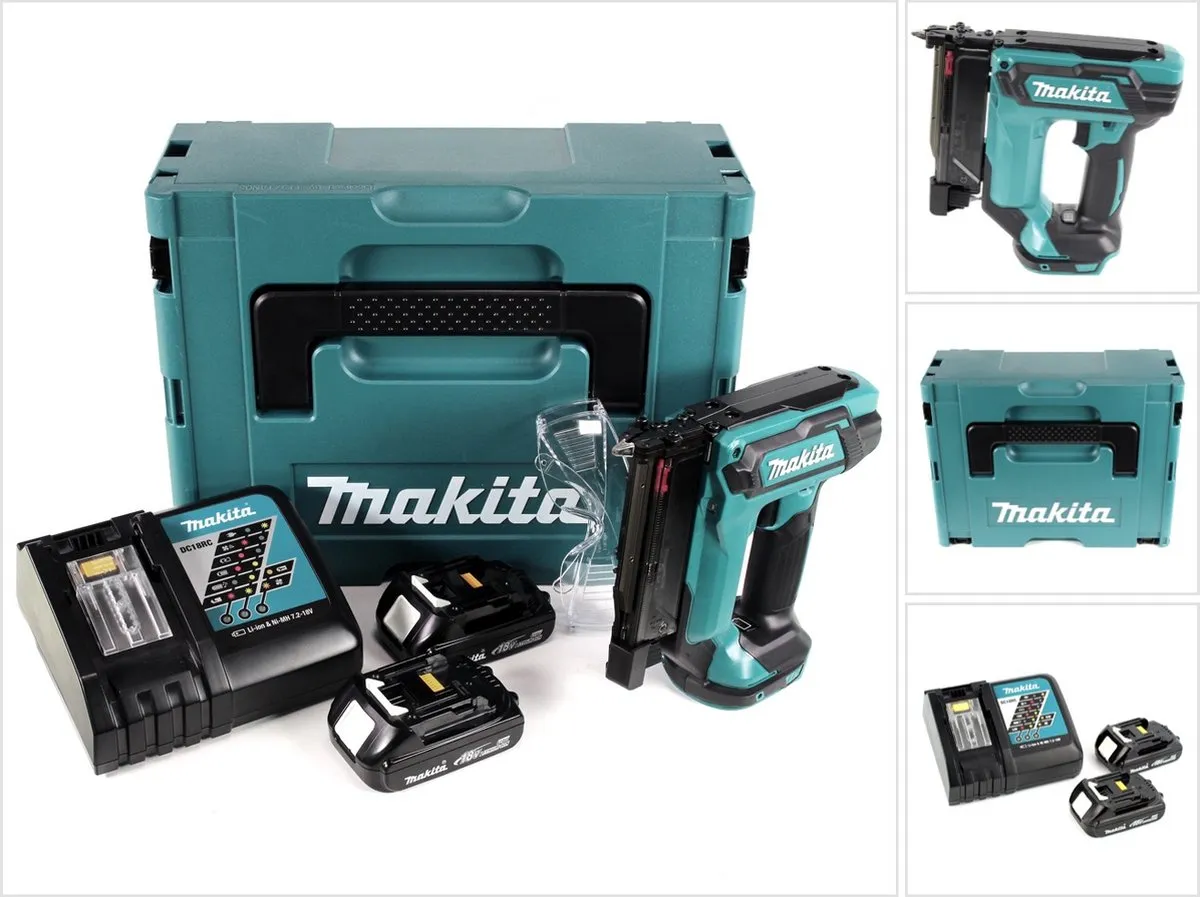 Makita DPT 353 RYJ Accu-spijkermachine - 18V - 2x 1,5Ah + Oplader + Makpac - afbeelding 6 van 6