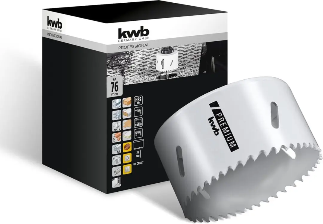 KWB HSS Bimetaal Gatzaag Ø76mm