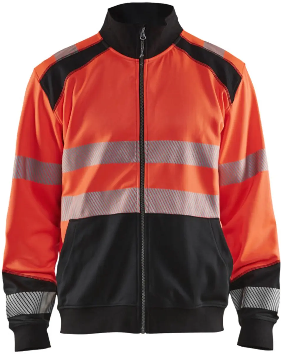 Blåkläder Sweatshirt High Vis Rood/Zwart 4XL