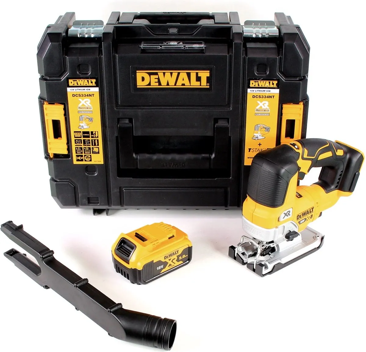 DeWalt DCS334 NT Pendelzaag 18V - 3200 r/min - 5,0Ah Accu