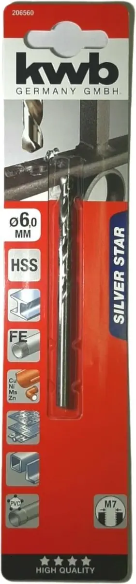 KWB Metaalboor HSS 6mm