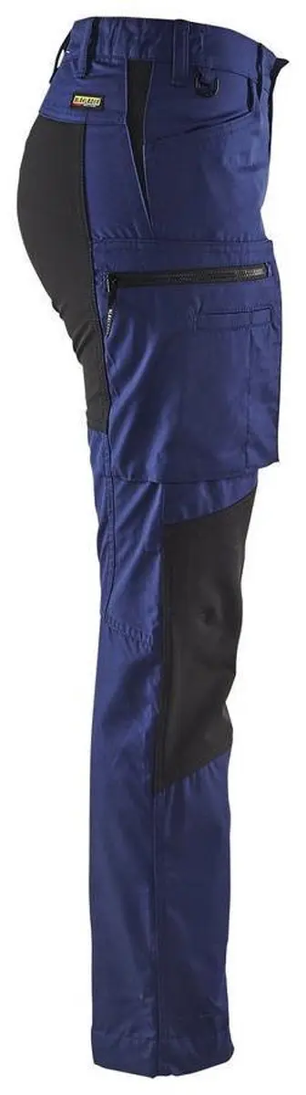 Blåkläder Dames Service Werkbroek Stretch 7159-1845 - 40 - Navy/Zwart
