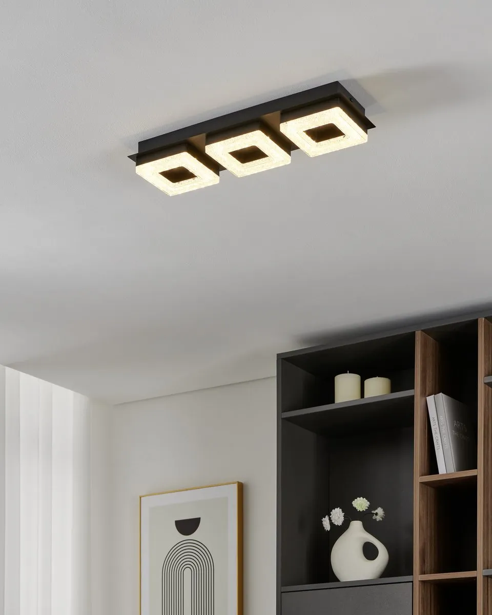 Eglo Fradelo 1 Plafondlamp LED 46cm - Zwart