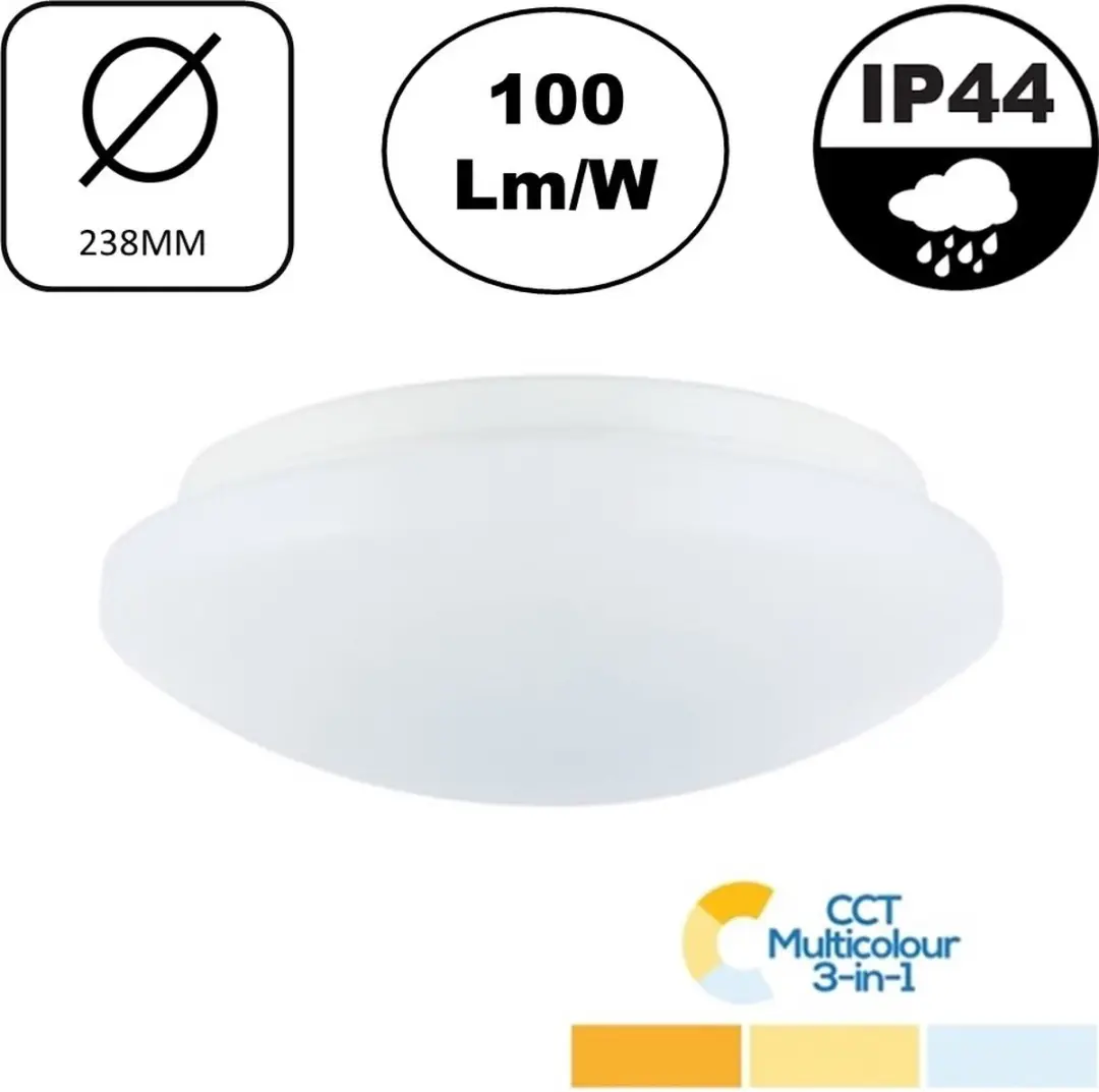 Integral LED Plafondlamp Ø23.8cm 8W 800lm