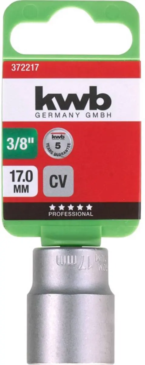 KWB Dopsleutel 3/8" 17mm