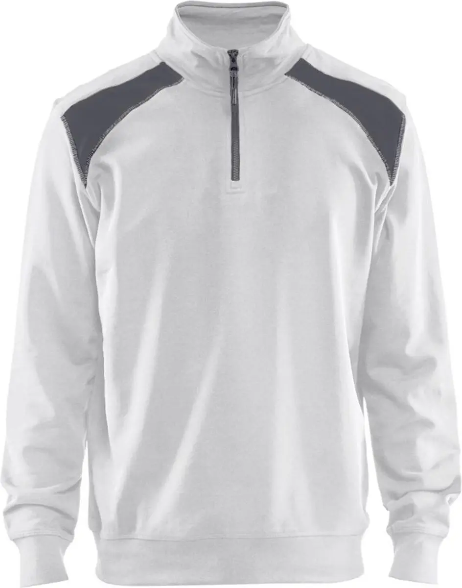 Blåkläder 3353-1158 Sweatshirt Bi-Colour - Wit/Grijs - L