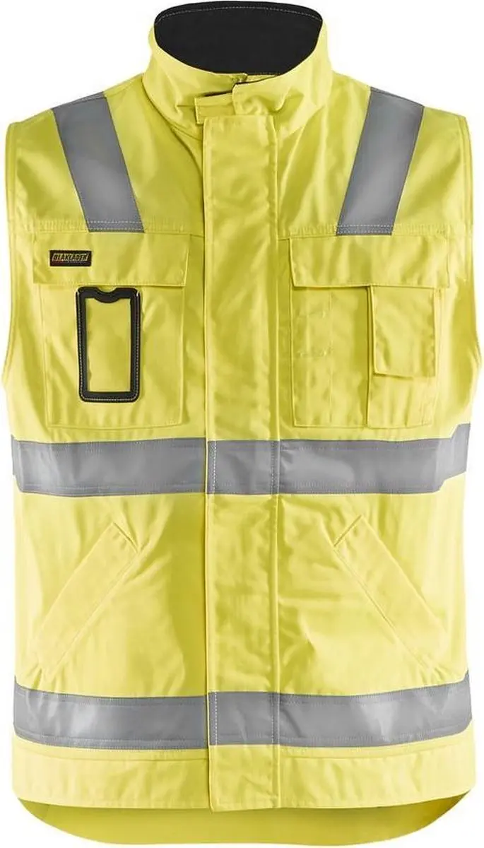 Blåkläder Werkvest 8505-1804 High Vis Geel/Marineblauw - XXL