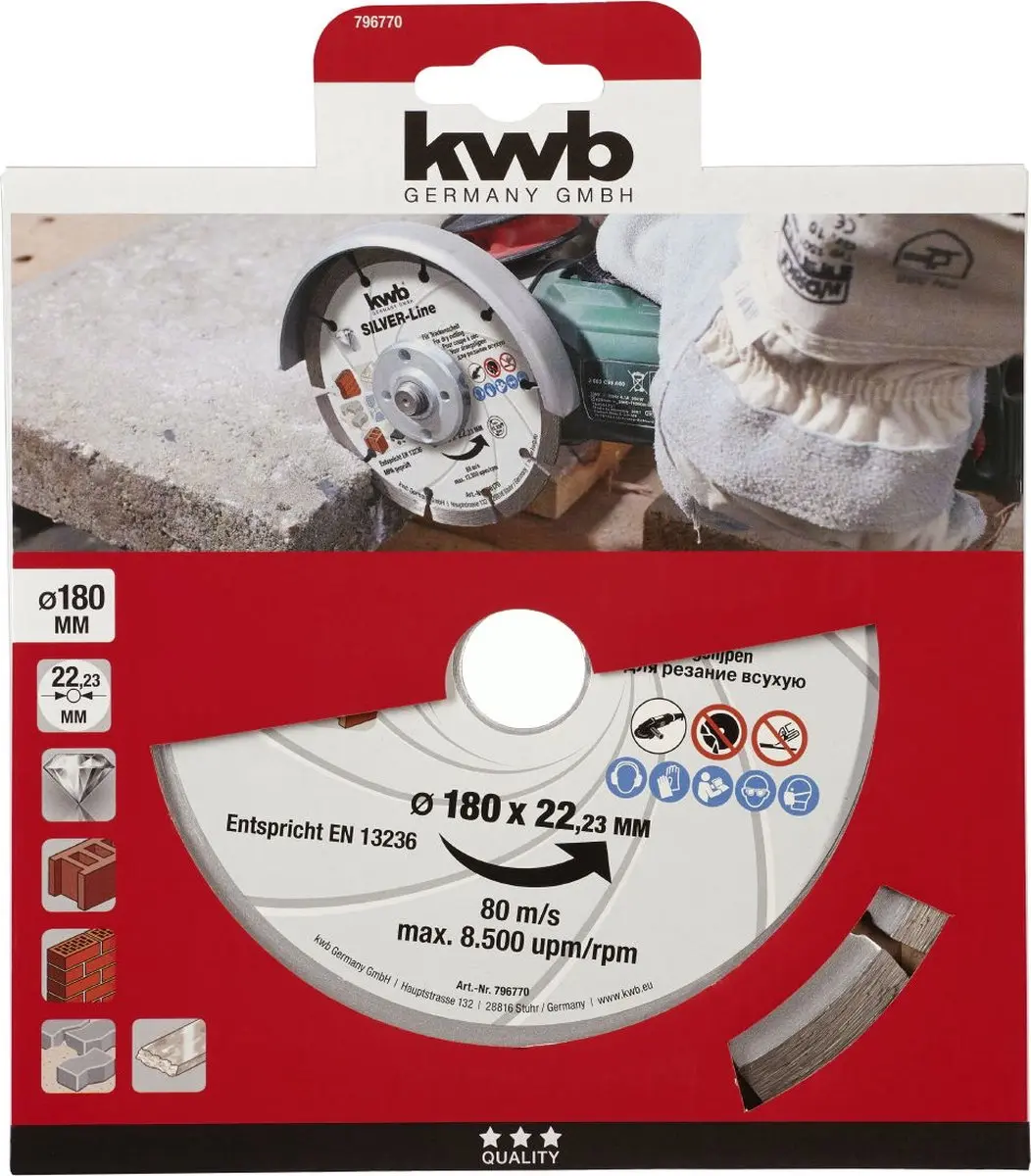 KWB Kraftixx Diamantschijf 180mm - 796770