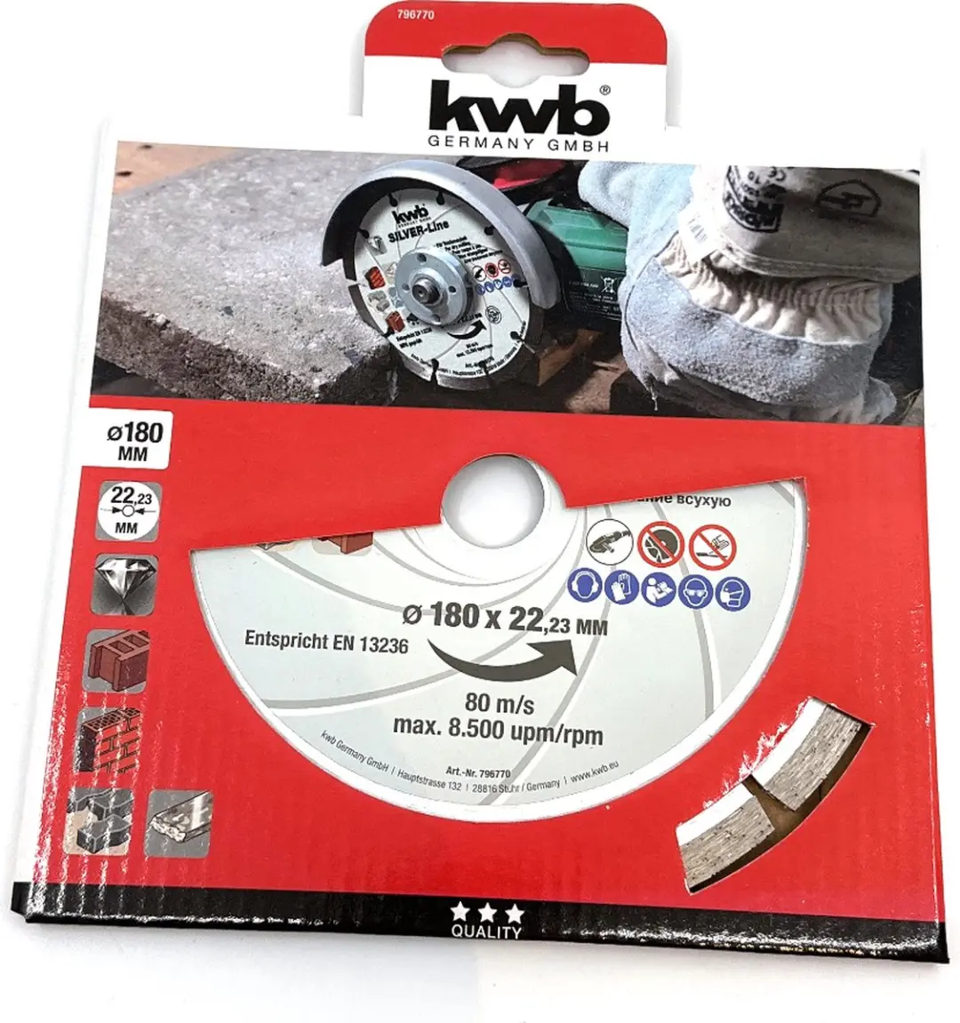 KWB Kraftixx Diamantschijf 180mm - 796770