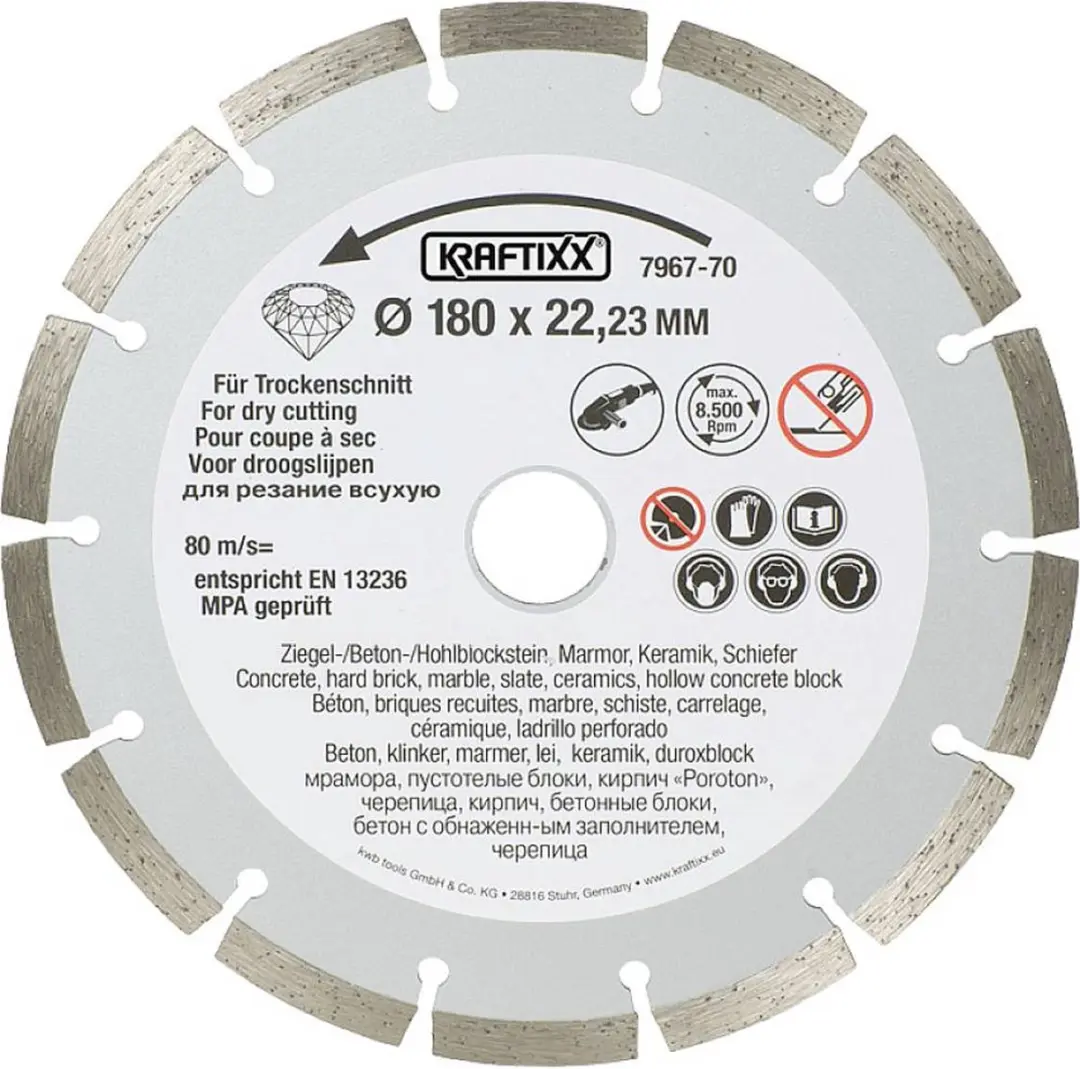 KWB Kraftixx Diamantschijf 180mm - 796770 - afbeelding 6 van 6