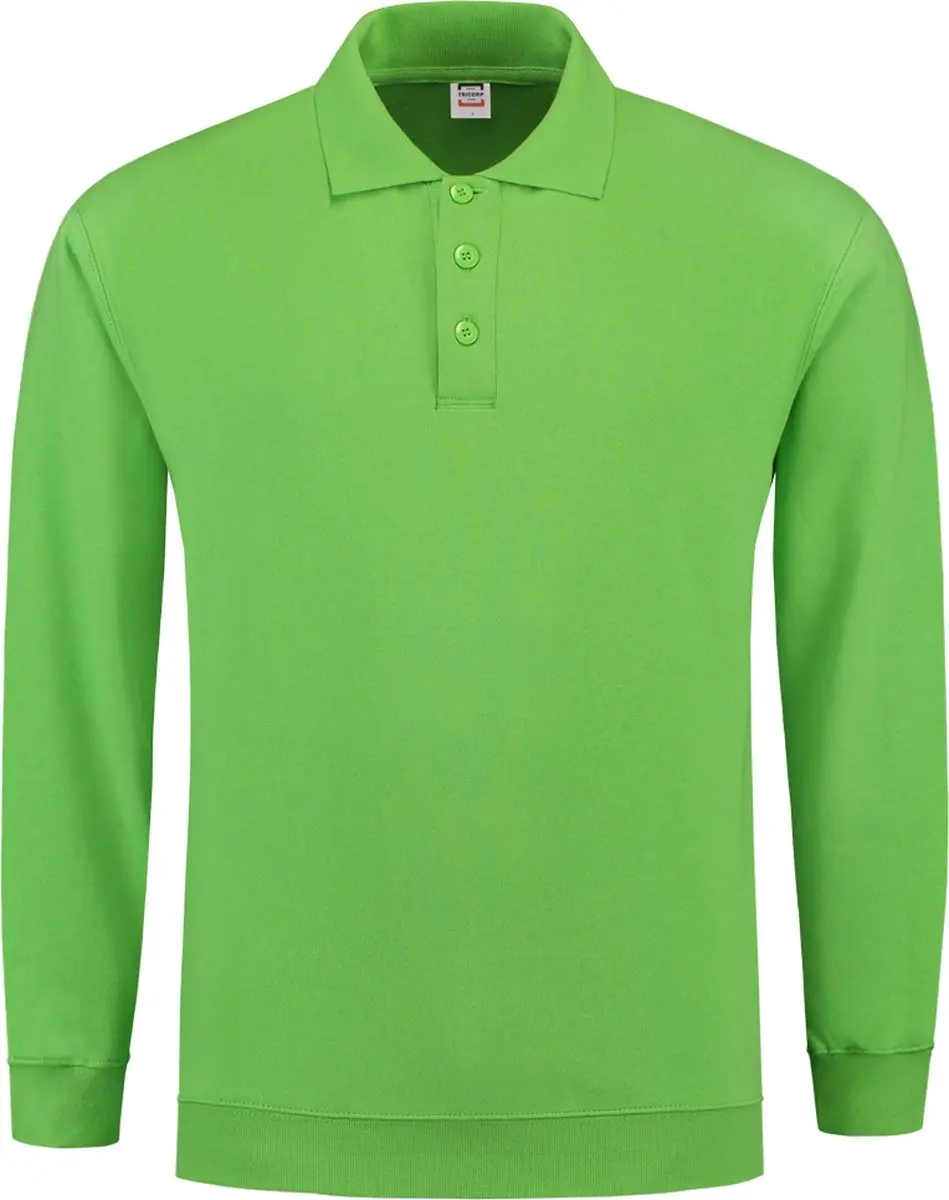 Tricorp Polosweater Boord 301005 - M - Limoengroen
