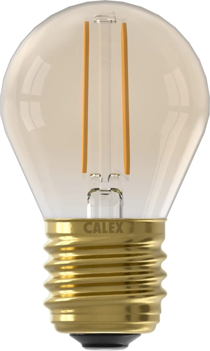 Calex Filament LED Lamp E27 P45 Goud 3.5W - Dimbaar