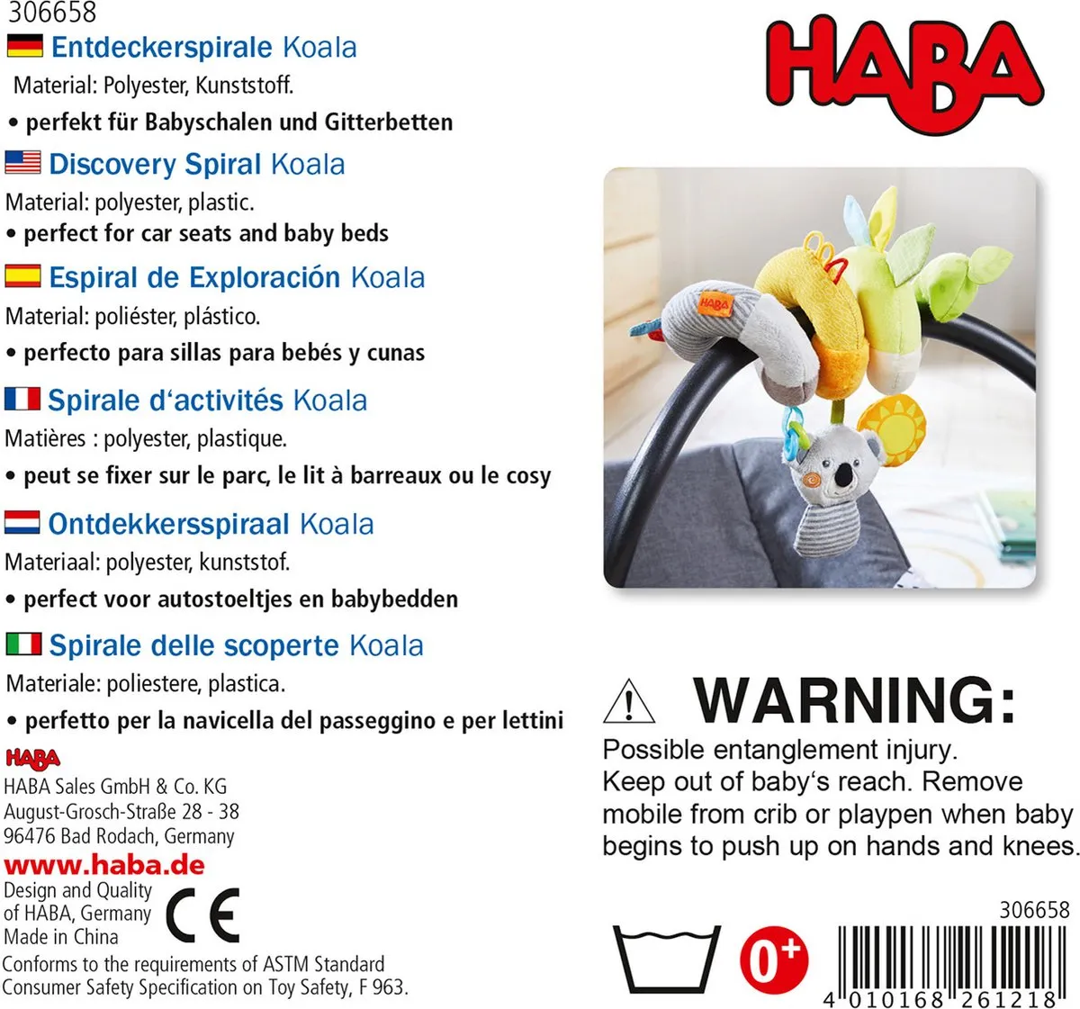 Haba Ontdekkersspiraal Koala - Multicolor