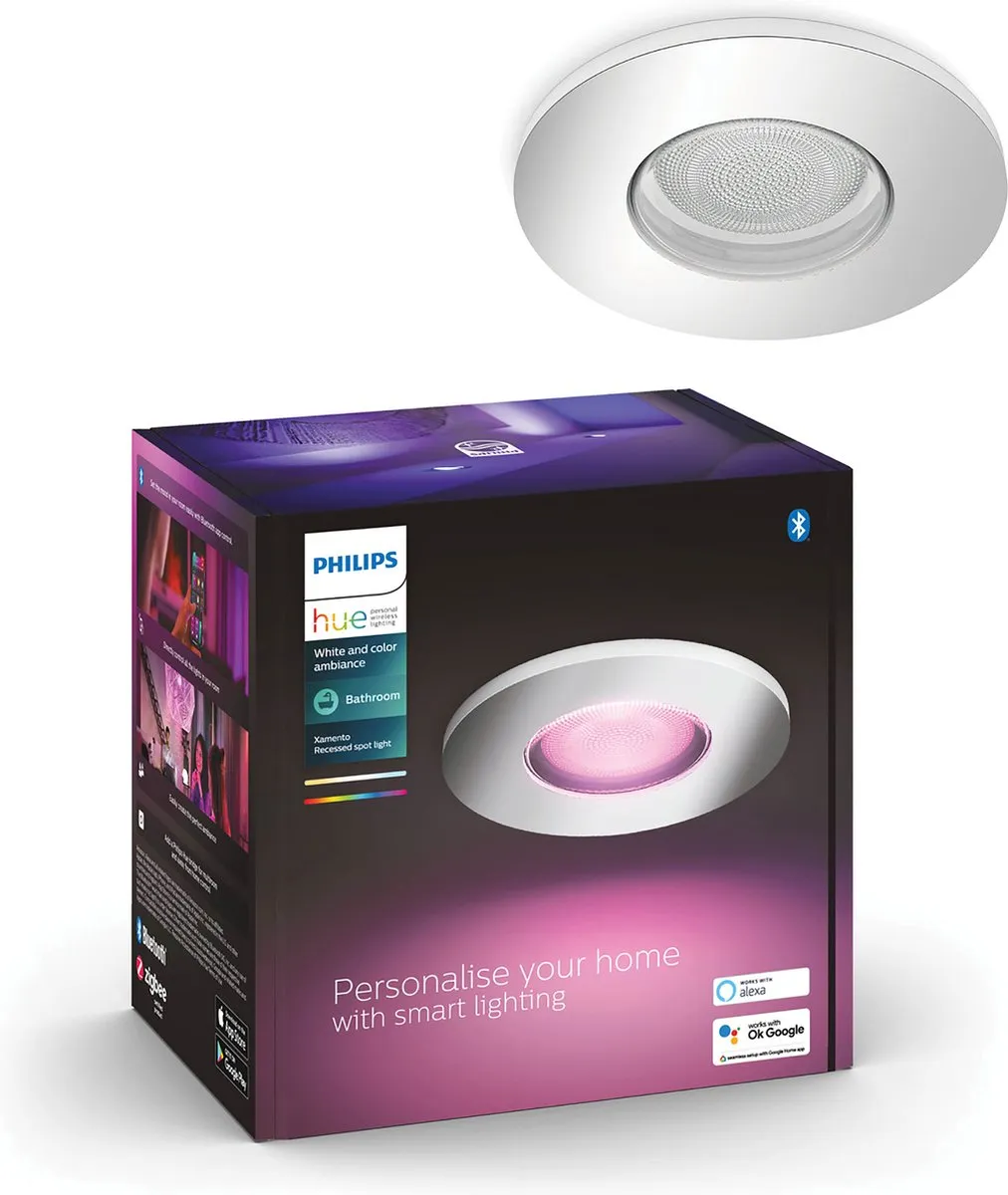Philips Hue Xamento Badkamerinbouwspot 3-pack