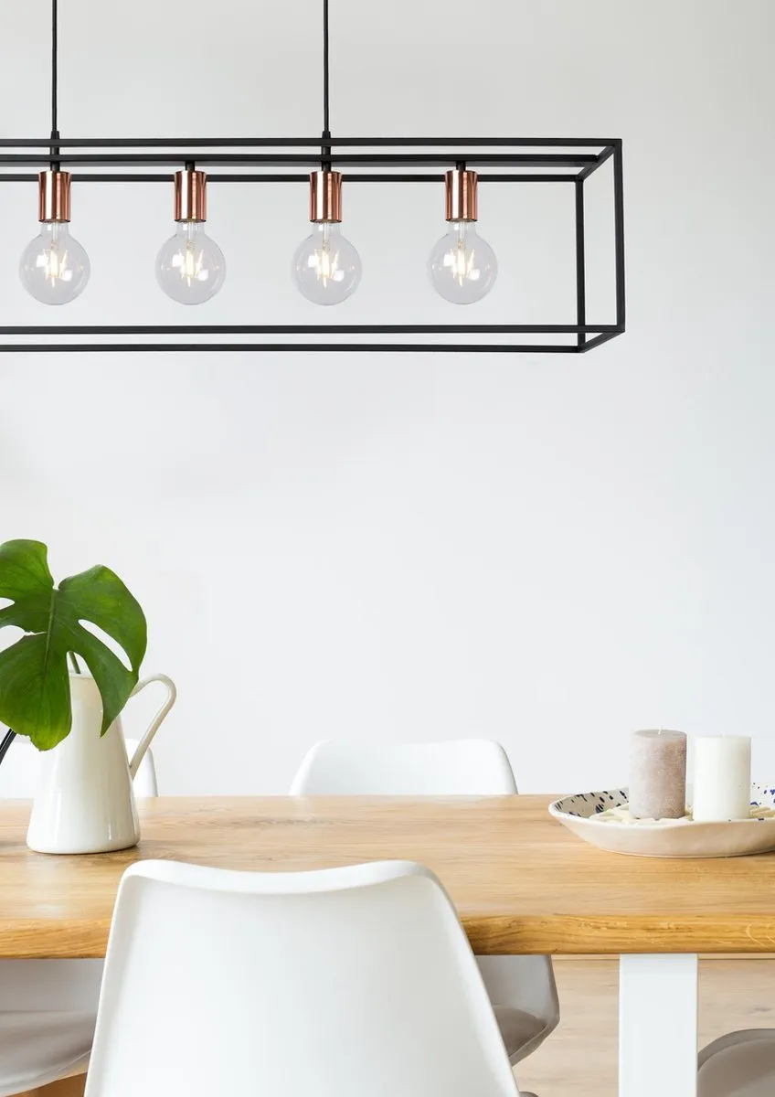 Lucide Arthur Hanglamp 5xE27 - Zwart