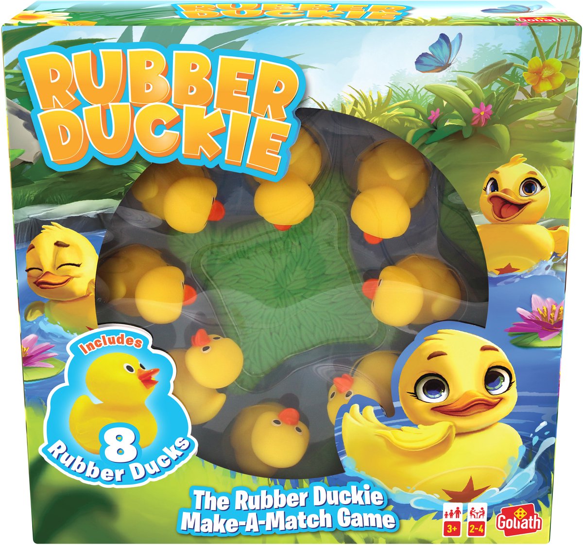Rubber Duckie - Geheugenspel - Kinderspel - Interactief - 2-4 spelers - vanaf 3 jaar