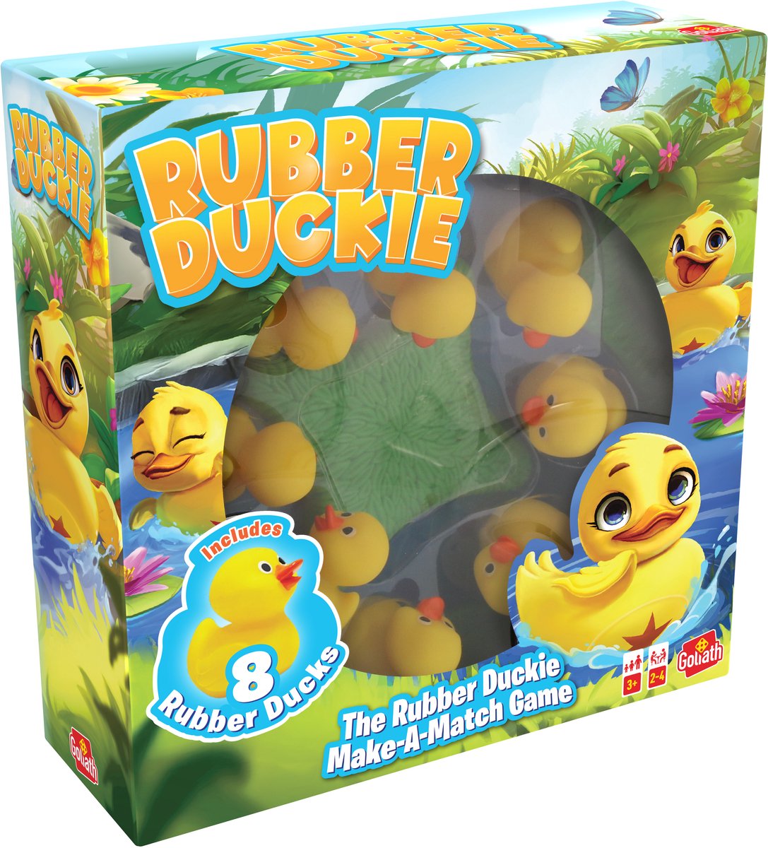 Rubber Duckie - Geheugenspel - Kinderspel - Interactief - 2-4 spelers - vanaf 3 jaar