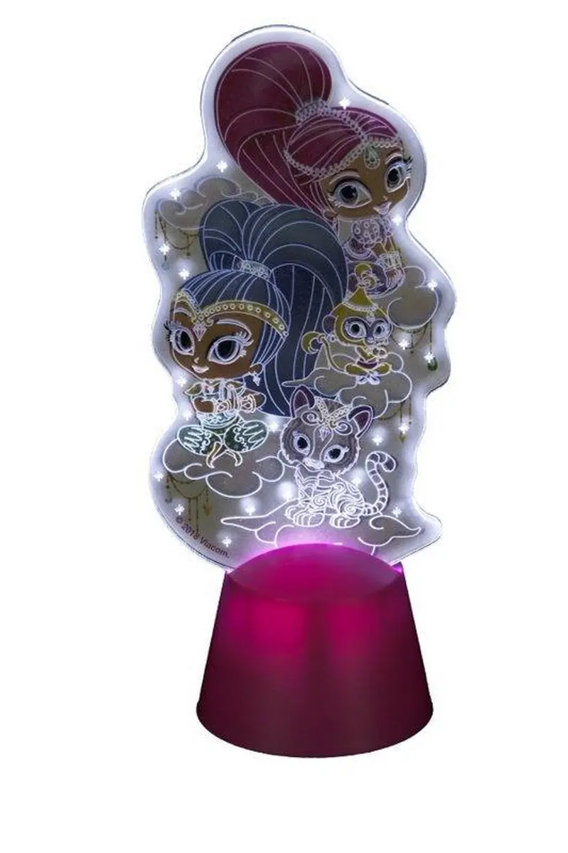 Spin Master Acryllampje Shimmer & Shine 13cm Roze - 1 Lichtpunt