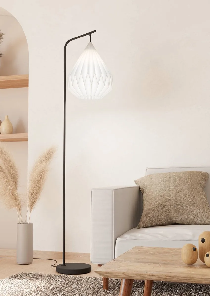 Eglo Minting Vloerlamp E27 - 158,5 cm - Zwart/Wit