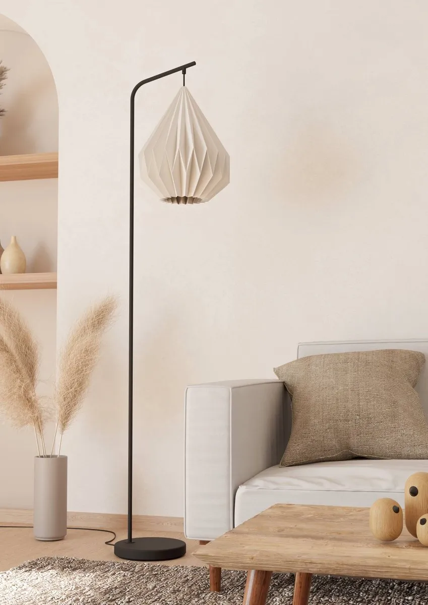 Eglo Minting Vloerlamp E27 - 158,5 cm - Zwart/Wit