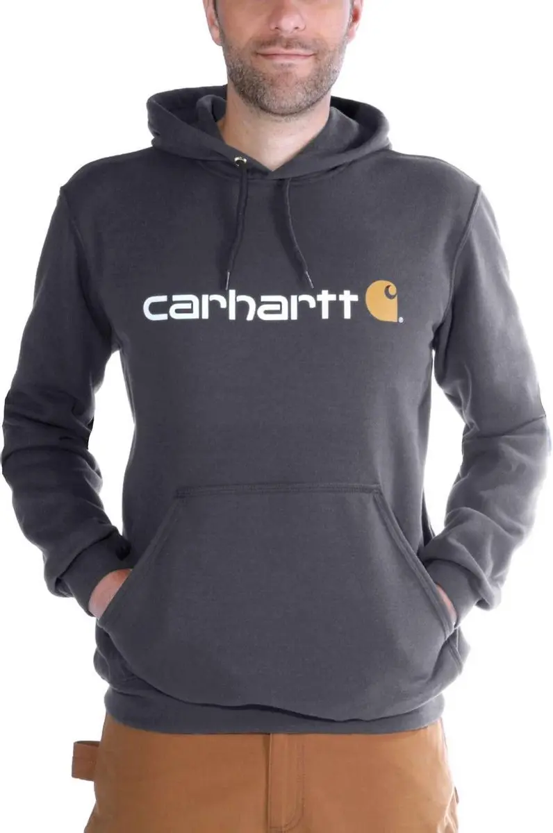 Carhartt Signature Logo Sweatshirt Original Fit XXL - Carbon Heather
