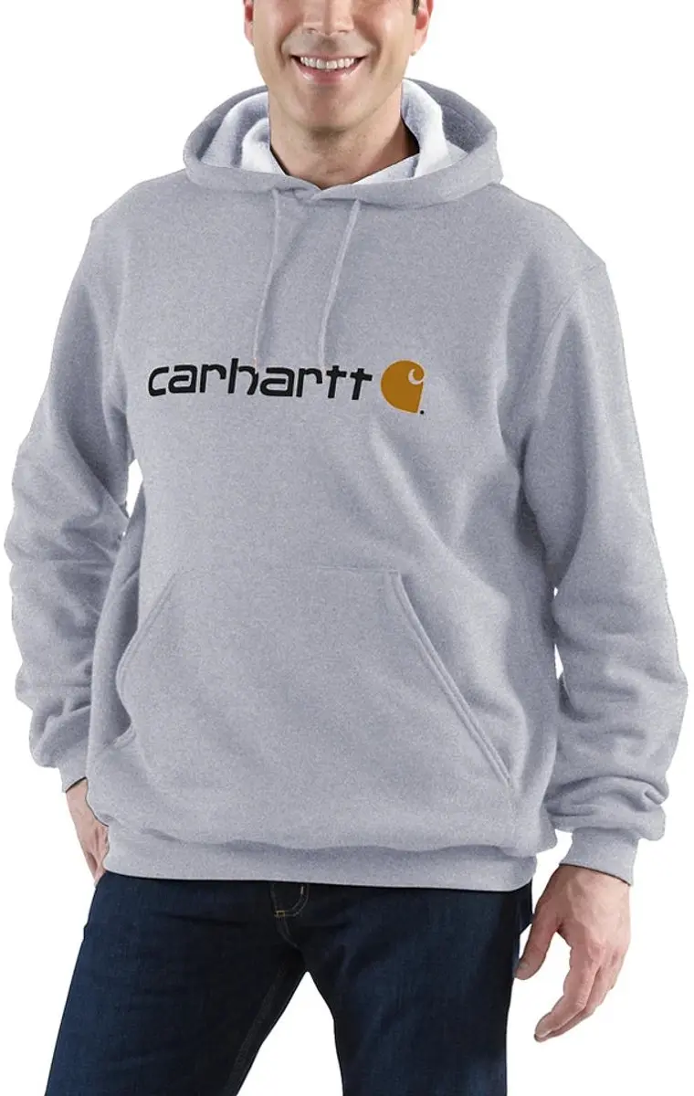 Carhartt Signature Logo Sweatshirt Original Fit XXL - Carbon Heather