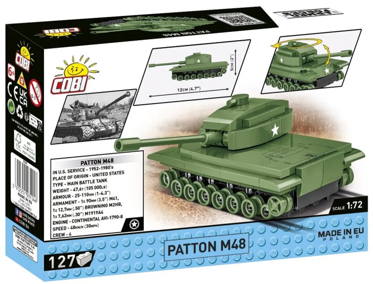 Cobi Patton M48 COBI-3104 - 99 Onderdelen - Meerkleurig