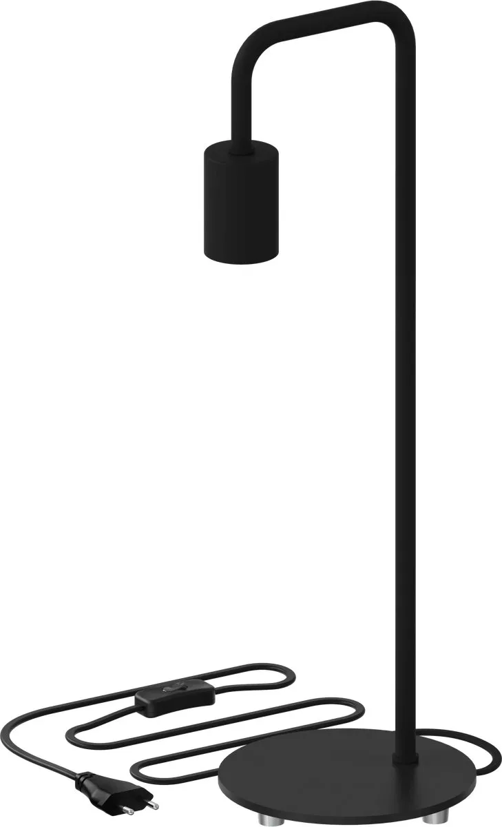 Calex U-Line Industrieel Tafellamp E27 - Zwart
