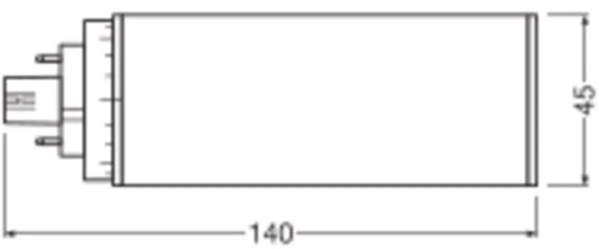 Ledvance Dulux-TE LED 10W 1100lm - 840 Koel Wit | 4-Pin - Vervangt 26W