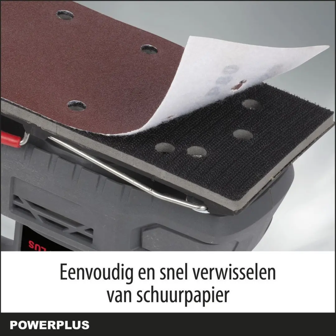 Powerplus POWE40010 Vlakschuurmachine - 180W - 24.000 min⁻¹ - 5 Schuurvellen