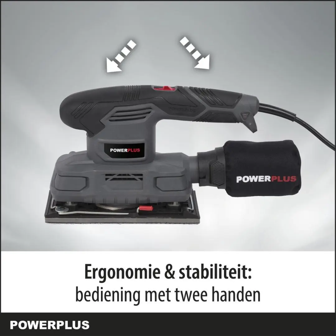 Powerplus POWE40010 Vlakschuurmachine - 180W - 24.000 min⁻¹ - 5 Schuurvellen