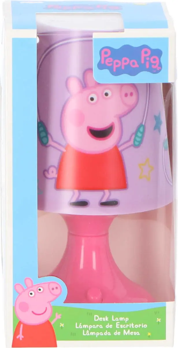 Peppa Pig Nachtlamp - Roze - 18x9cm