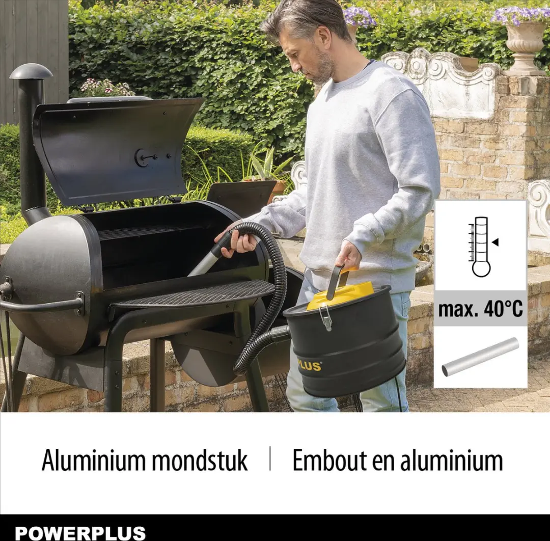 Powerplus POWX3013 Elektrische Aszuiger 1600W - 20L Tank