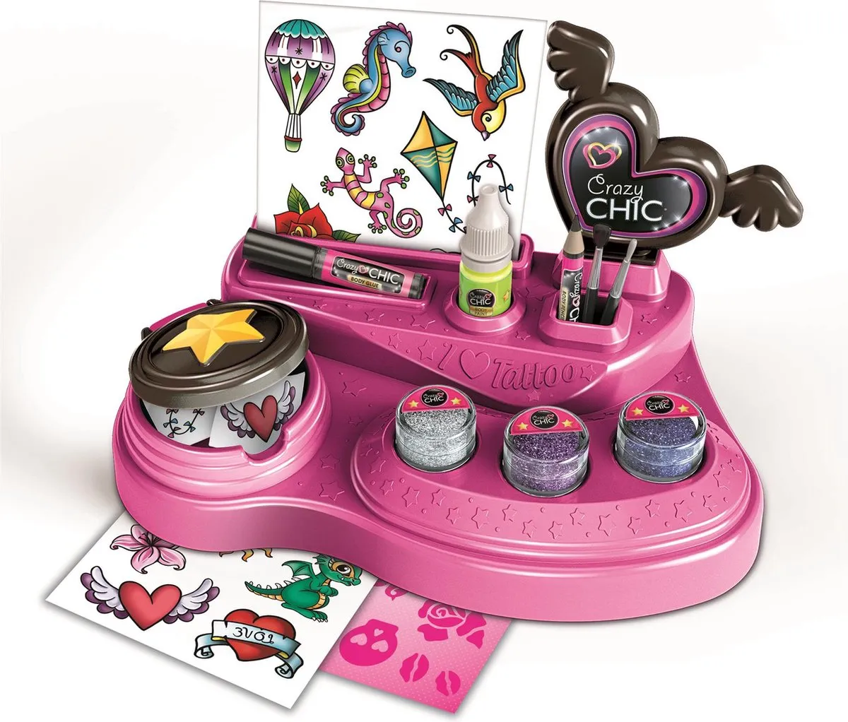 Clementoni Crazy Chic Tattoo Set - Multicolor