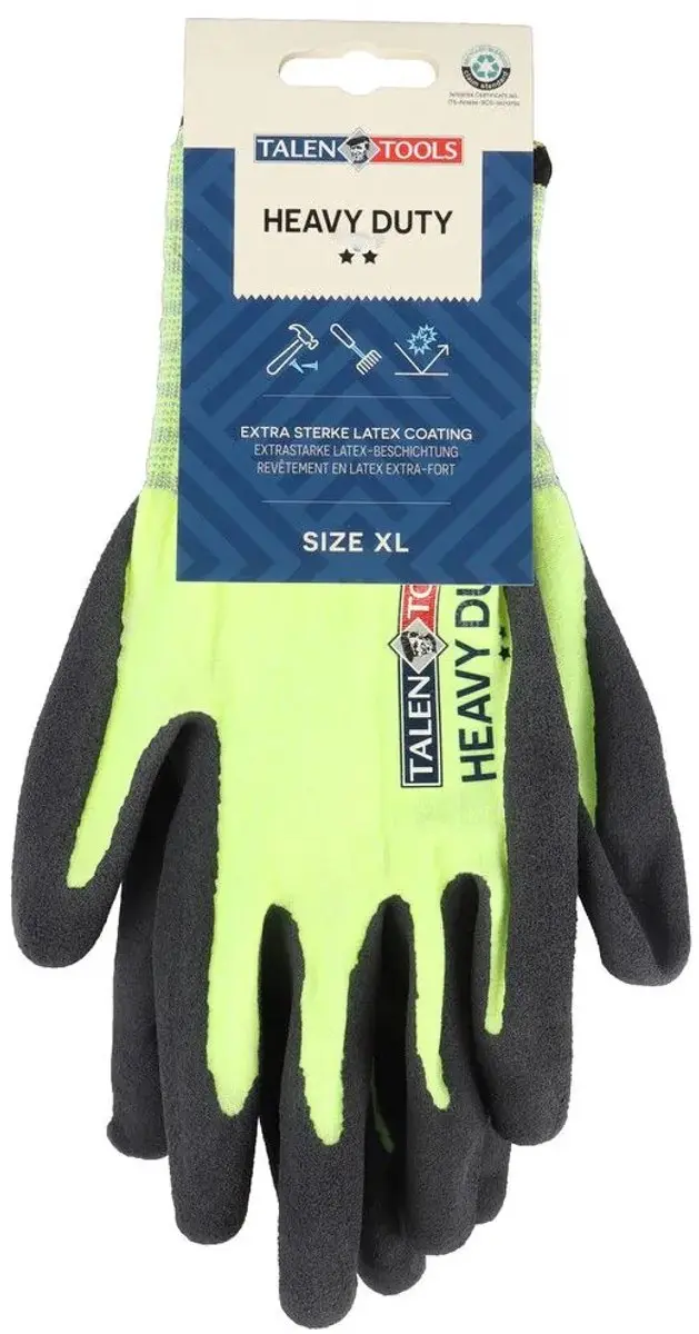 Talen Tools Werkhandschoenen Schuurbestendig Heavy Duty XL - Fluogeel
