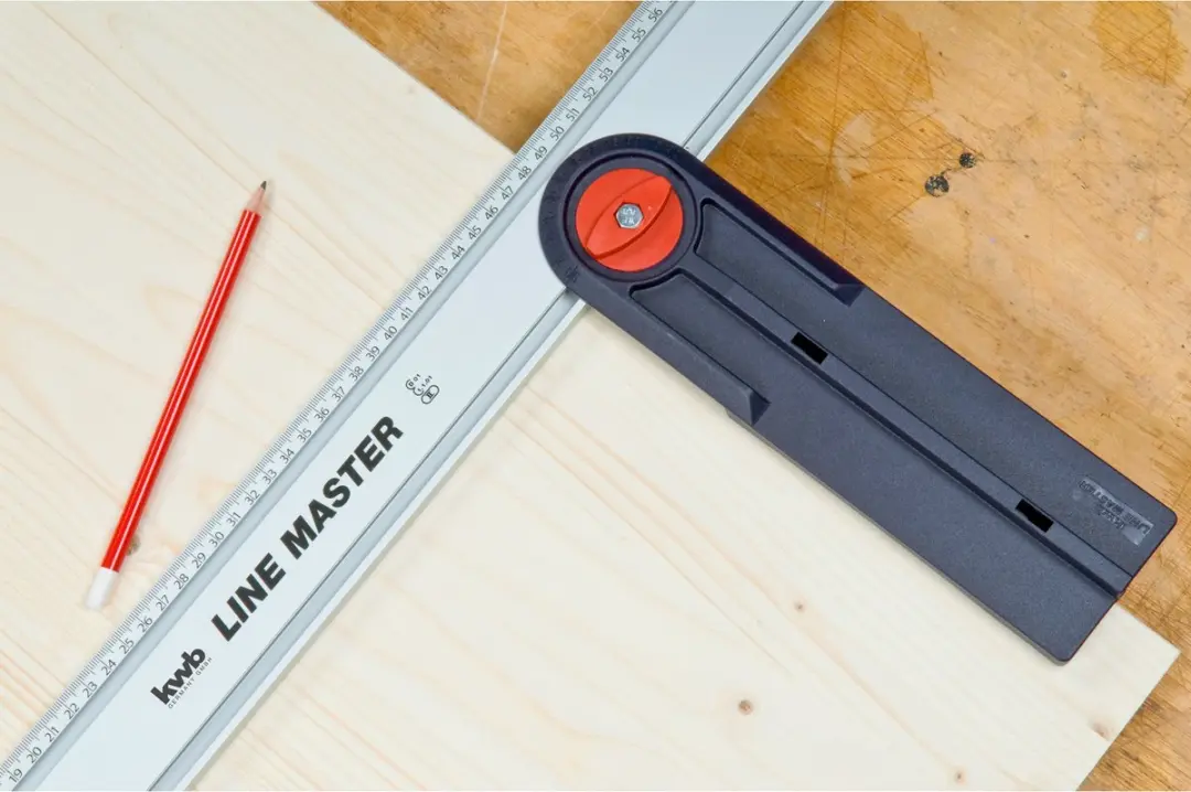 KWB Line-Master Precisieliniaal 800mm - met geleiderail en hoekaanslag