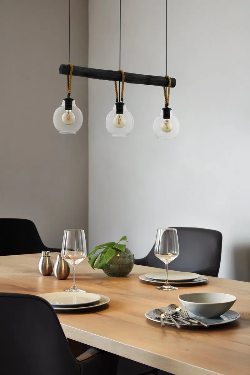 Eglo Roding Hanglamp E27 - 88cm - Zwart