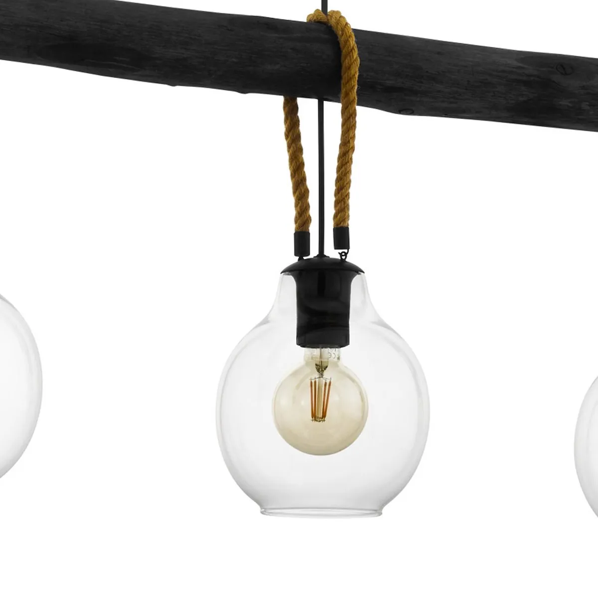 Eglo Roding Hanglamp E27 - 88cm - Zwart