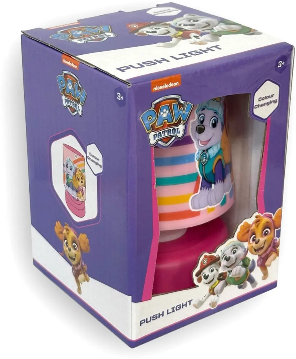 PAW Patrol Rainbow Mini Nachtlampje Roze