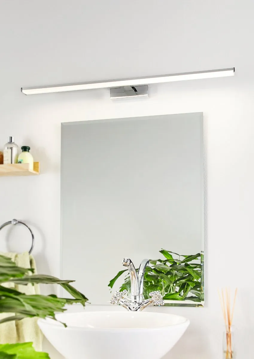 EGLO Batholino Pandella 1 - Spiegellamp - 1 Lichts - Chroom, Zilver - Wit